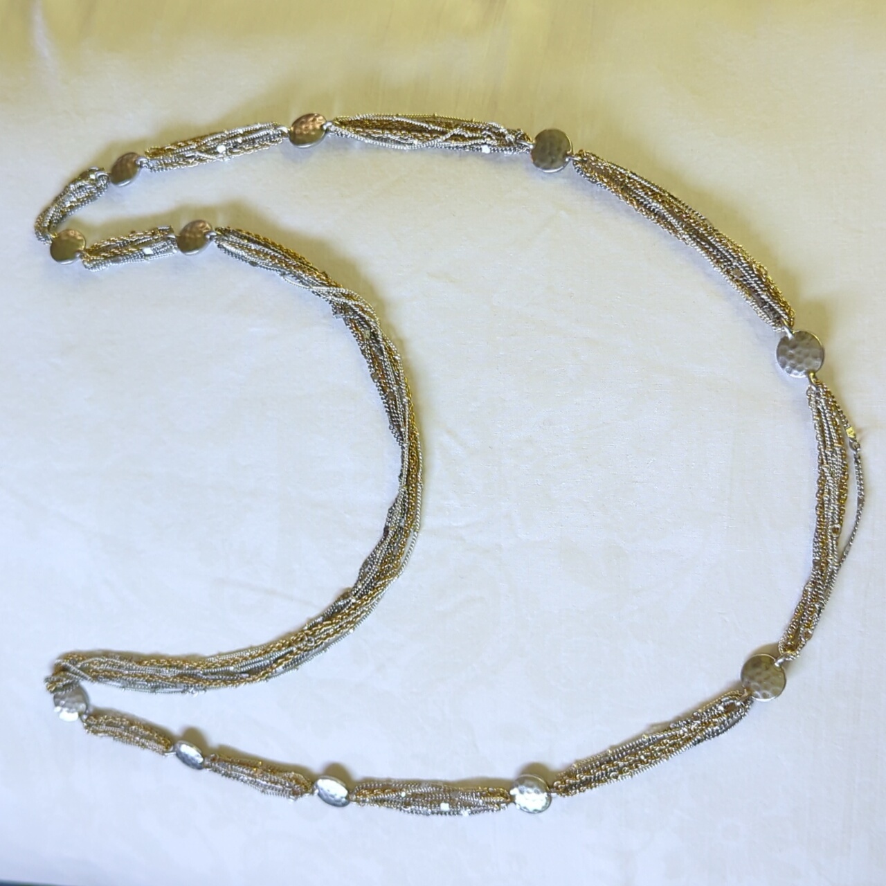 Gold And Silver Tone Necklace